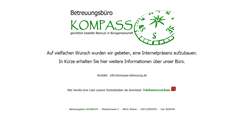 Desktop Screenshot of kompass-betreuung.de
