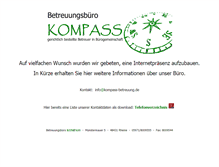 Tablet Screenshot of kompass-betreuung.de